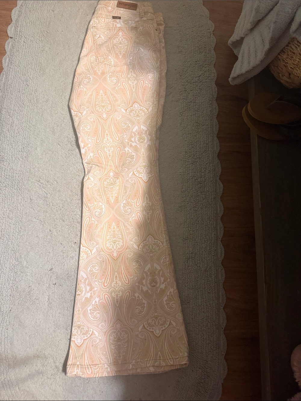 Wrangler Women's Peach Paisley Maxi Skirt